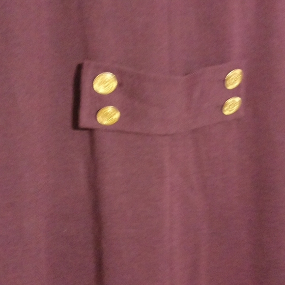 Vintage Adrienne Vittadini Knit Dress Maroon Women's Size 8 - Picture 6 of 10
